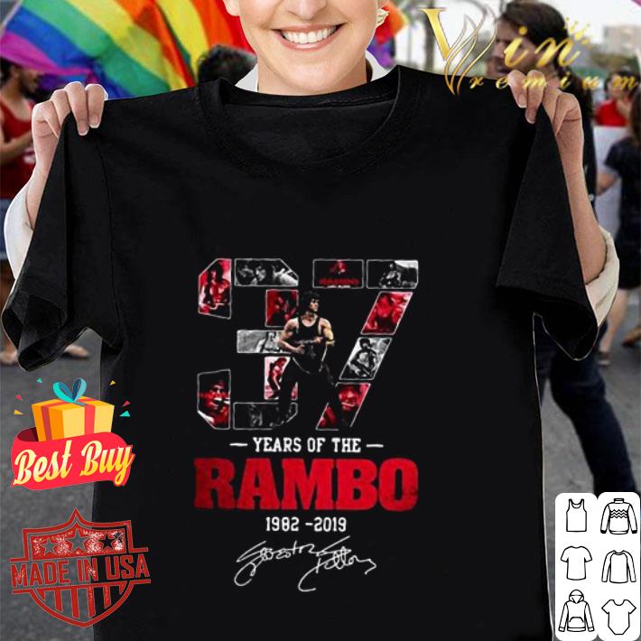 37 Years Of The Rambo Last Blood 1982-2019 Signature shirt