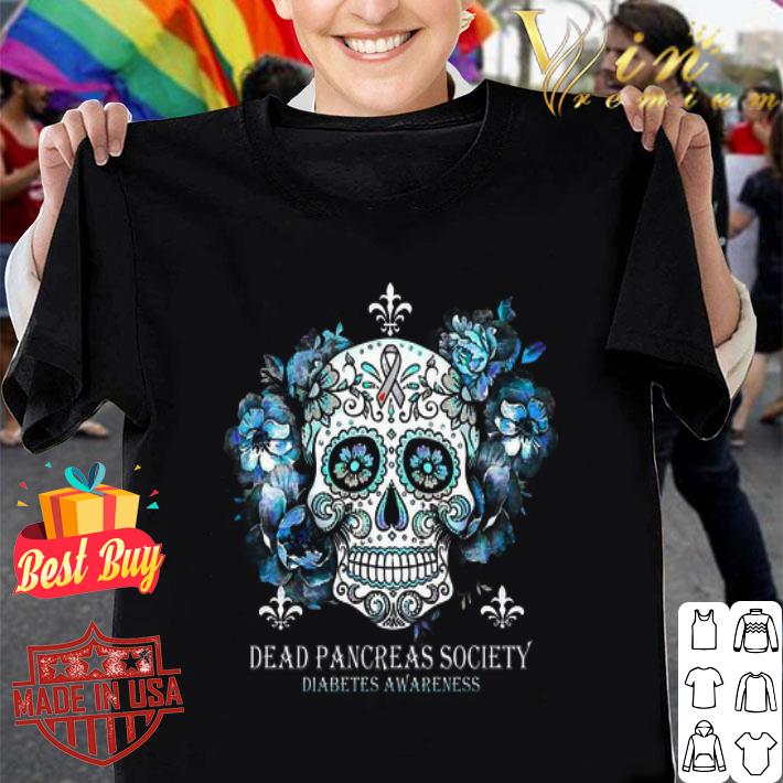 Skull Tattoos Dead Pancreas Society Diabetes Awareness Cancer shirt