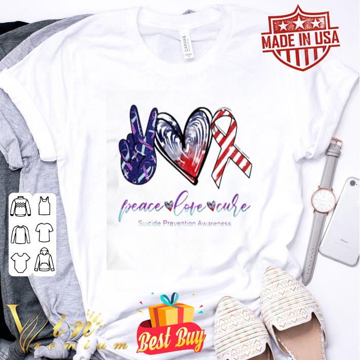 Peace Love Cure Suicide Prevention Awareness shirt