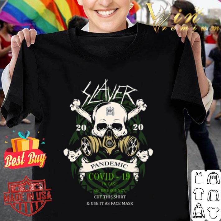 Skull Slayer Band 2020 Pandemic Covid-19 In Case Of Emergency shirt