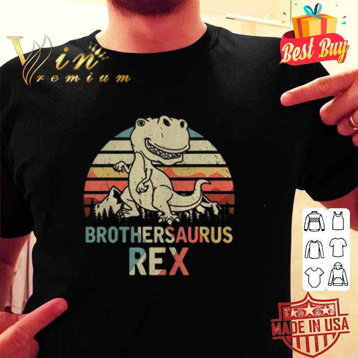 Brothersaurus Rex Dinosaur Fathers Day shirt