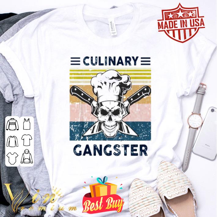 Skull Chef Culinary Gangster Vintage shirt