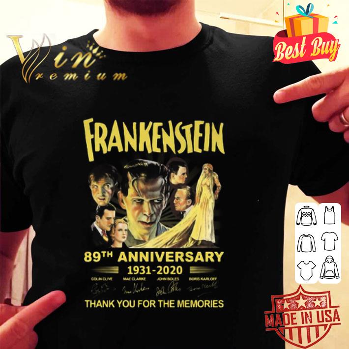 Frankenstein 89th Anniversary 1931-2020 Signatures shirt