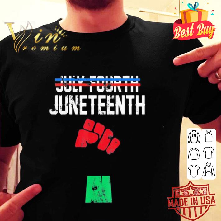 July Fourth June Teenth Black Lives Matter Logo shirt