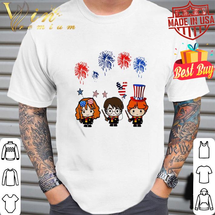 Happy Independence Day Harry Potter American Flag Firework shirt