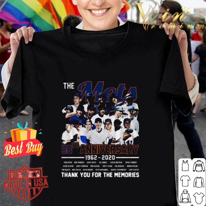 The New York Mets 58th Anniversary 1962-2020 Name Players shirt
