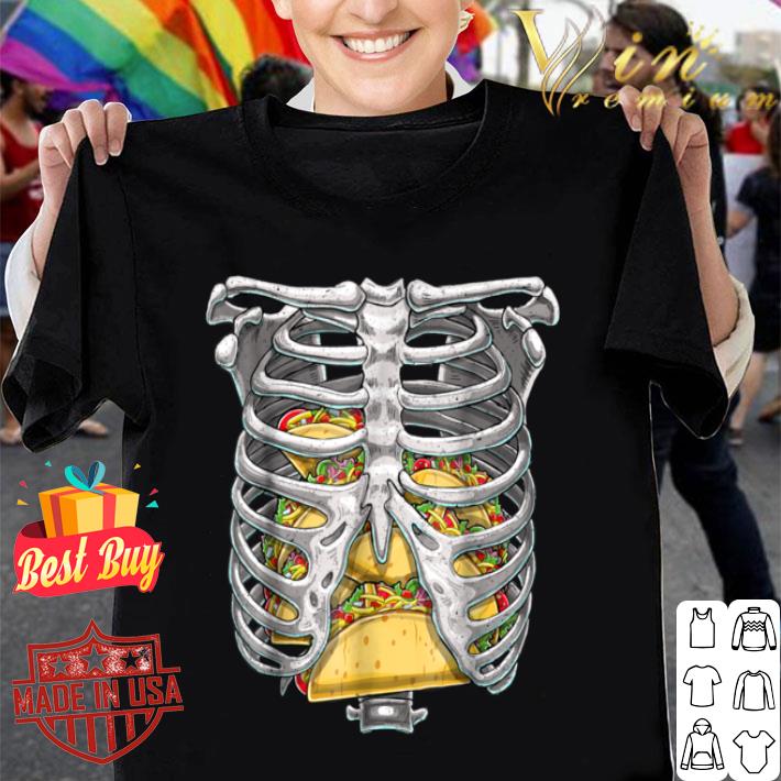 Skeleton Rib Cage T Halloween Taco Skeleton Costume shirt