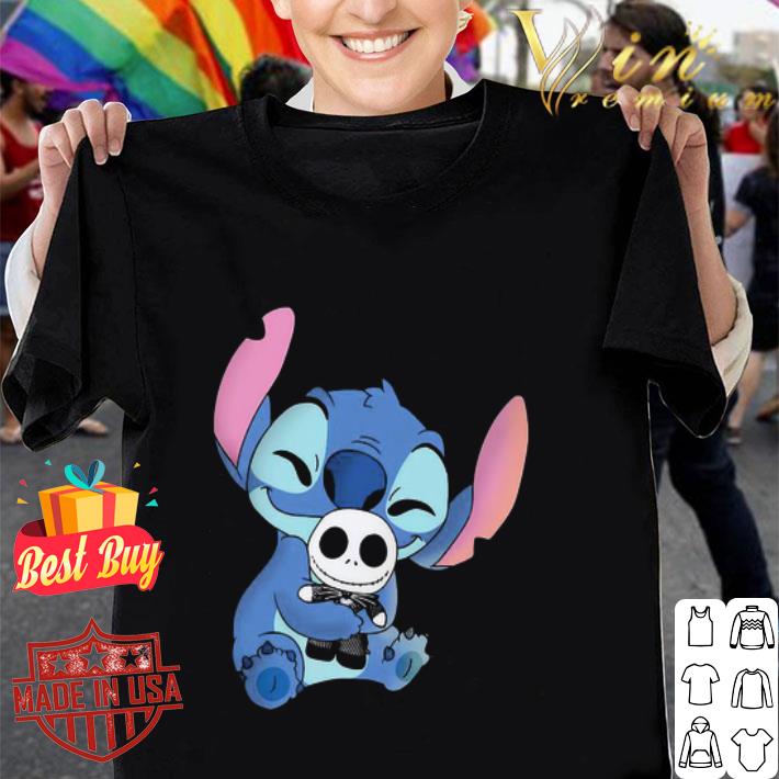 Disney Stitch Hug Jack Skellington shirt