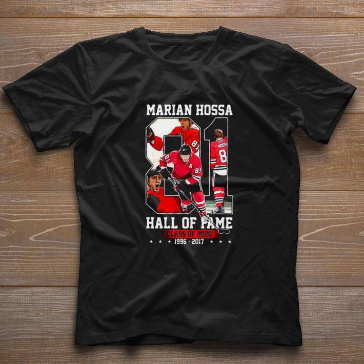 Premium Marian Hossa 81 Arizona Coyotes Hall Of Fame Class Of 2020 1996-2017 shirt