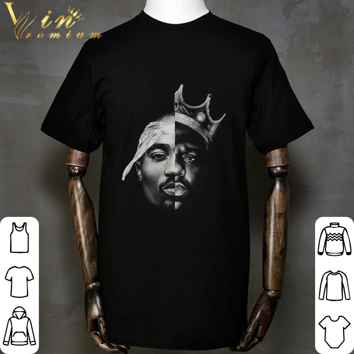 Notorious Big Biggie Smalls X Tupac Shakur 2pac Thug Life Poster shirt