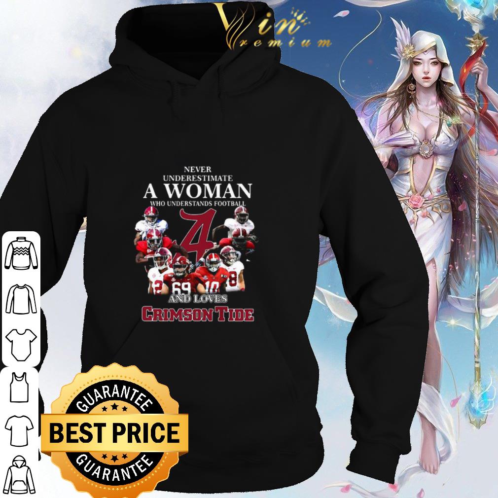 0df38bbf pretty never underestimate a woman who understands football crimson tide shirt 4 - Pretty Never Underestimate A Woman Who Understands Football Crimson Tide shirt