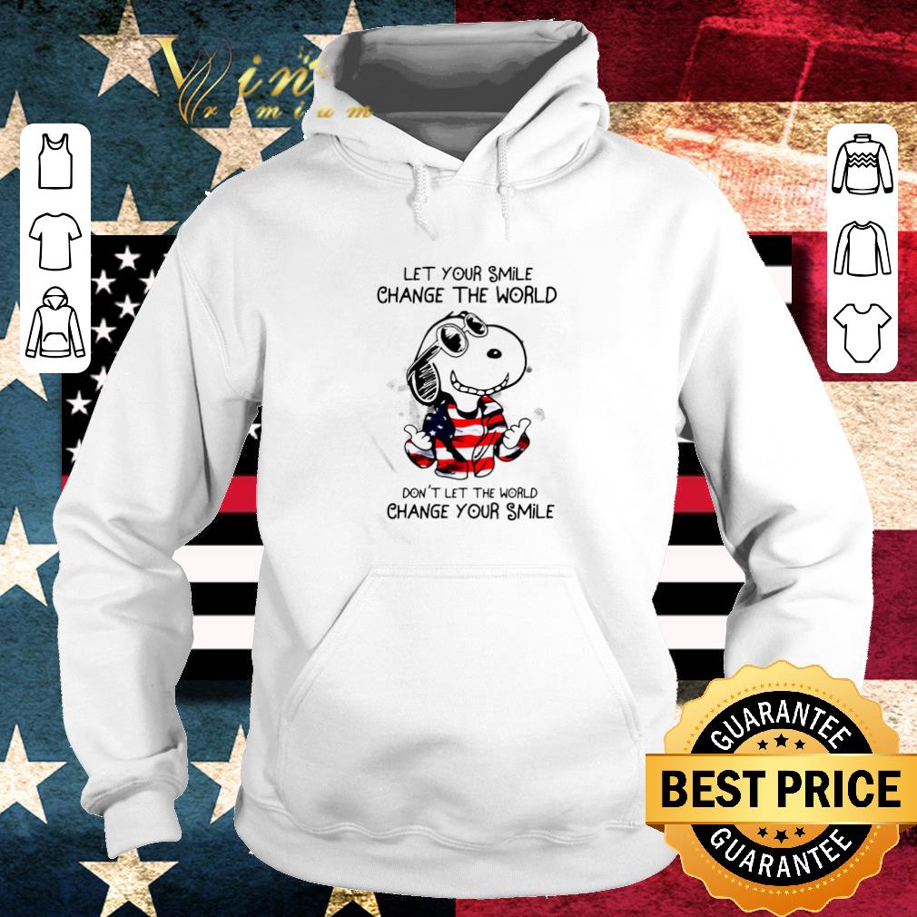 0ffbb77c premium peanuts snoopy let your smile change the world don t let the world shirt 4 - Premium Peanuts Snoopy Let Your Smile Change The World Don’t Let The World shirt