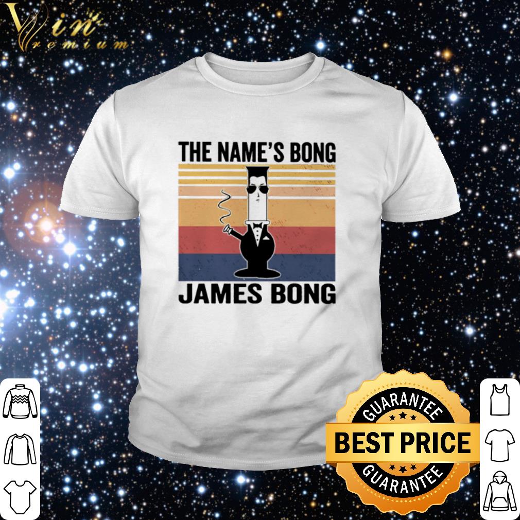 Official Vintage The name’s Bong James Bong James Bond 007 shirt