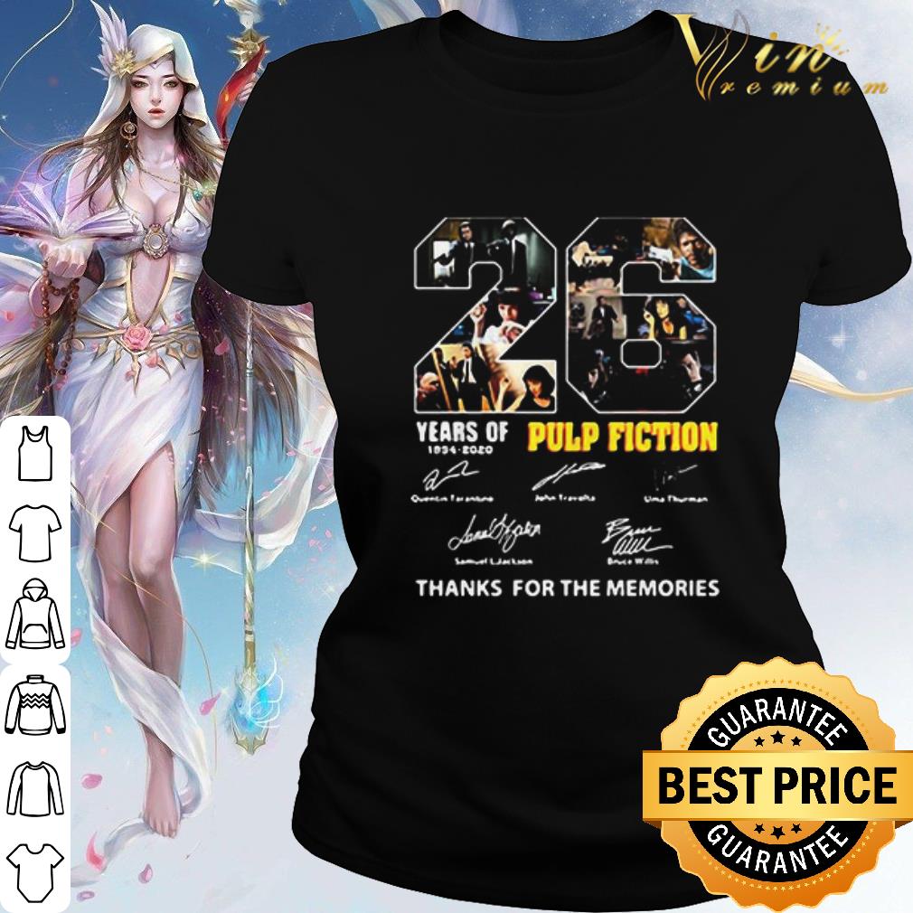 Official 26 Years Of 1994-2020 Pulp Fiction Film Signatures shirt