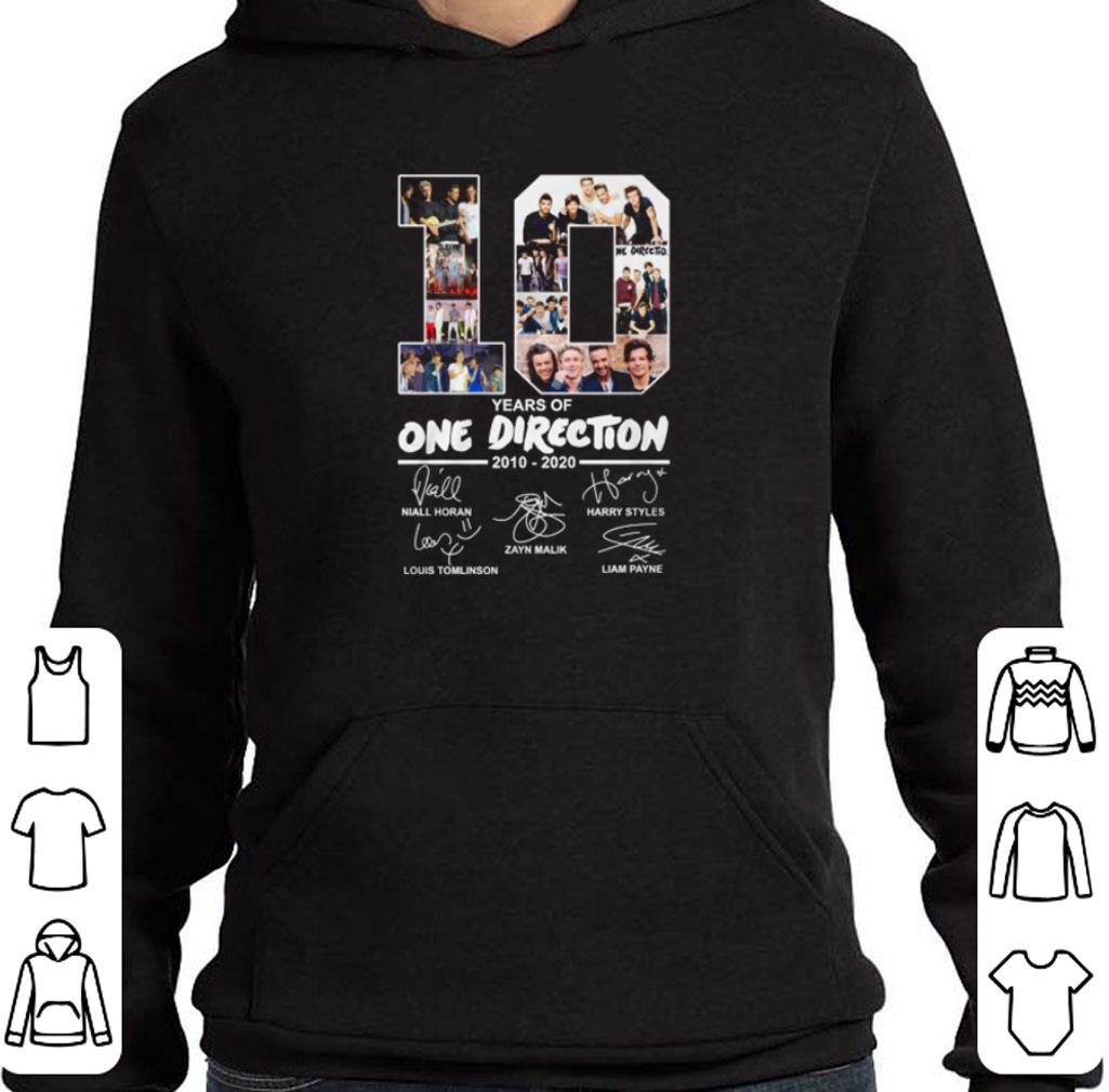 1458b76b official 10 years of one direction band 2010 2020 signatures shirt 4 - Official 10 years of One Direction Band 2010-2020 signatures shirt