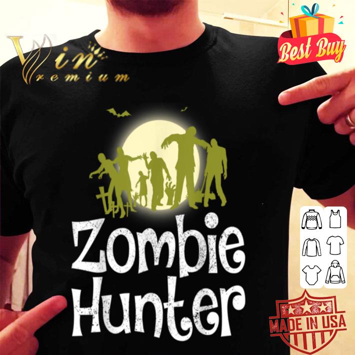 Halloween Zombie Hunter Bat Funny Gift Men Kids Boys shirt