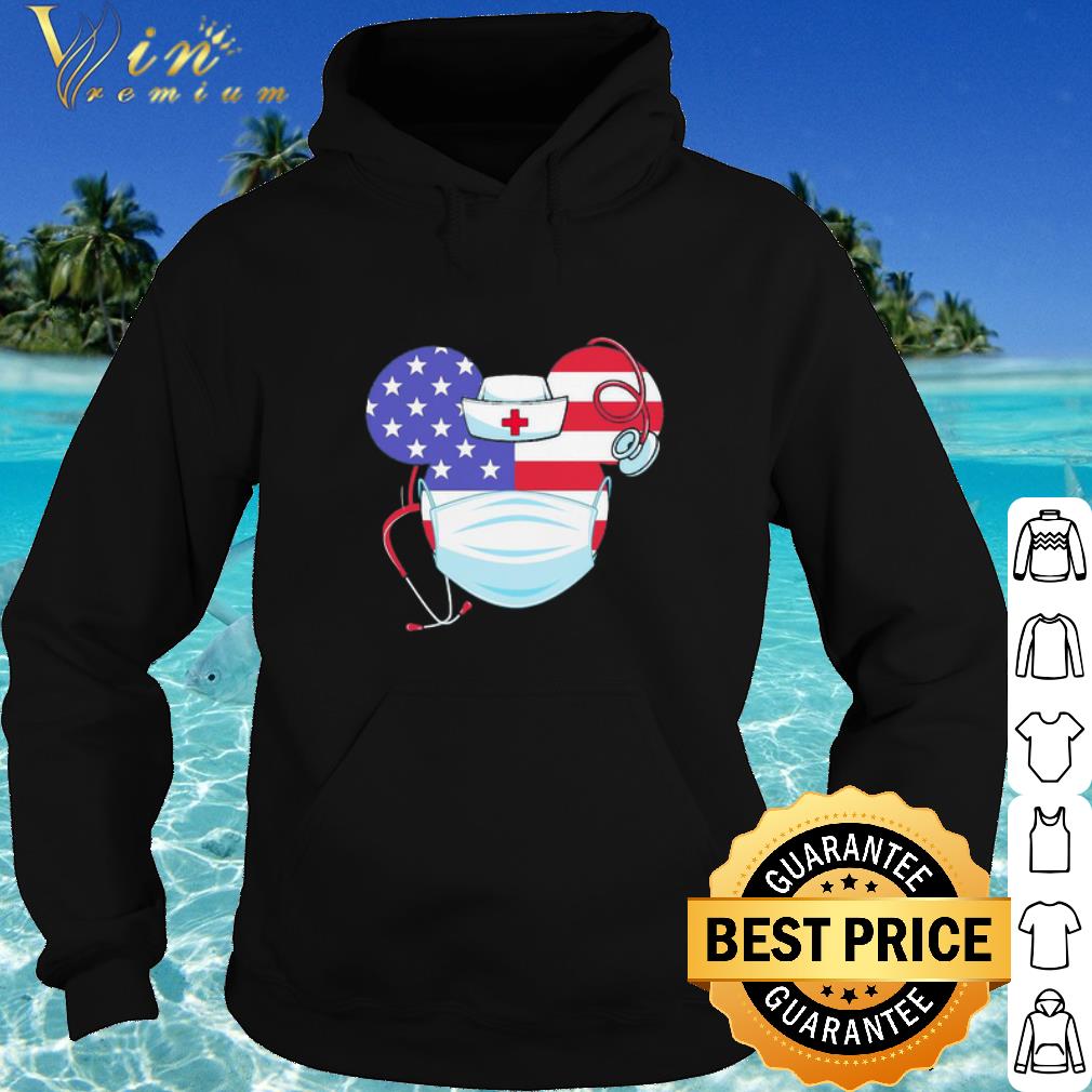 187f19c5 pretty nurse mickey mouse mask stethoscope american flag coronavirus shirt 4 - Pretty Nurse Mickey Mouse Mask Stethoscope American Flag Coronavirus shirt