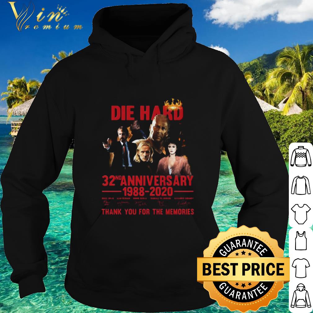 1f5803a6 cool die hard 32nd anniversary 1988 2020 signatures shirt 4 - Cool Die Hard 32nd Anniversary 1988-2020 Signatures shirt