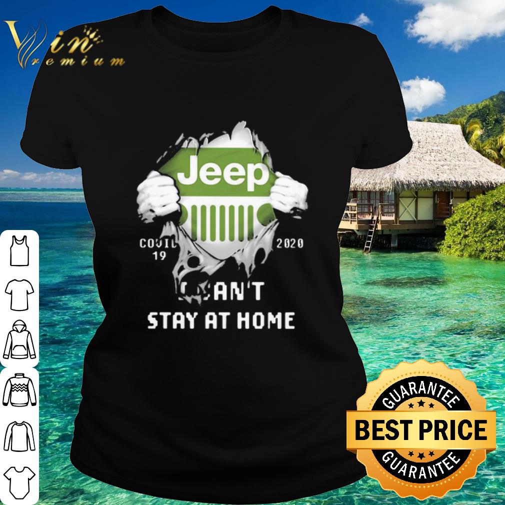 Pretty Jeep Logo Inside Me Covid-19 2020 I Can’t Stay At Home shirt