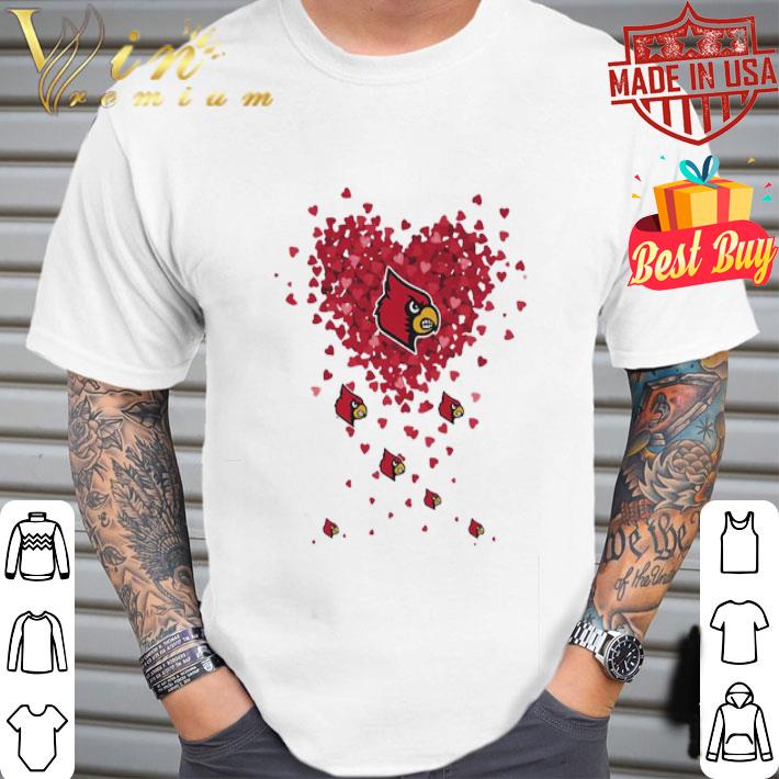 Love Arizona Cardinals Football Logo Tiny Shaped Hearts shirt