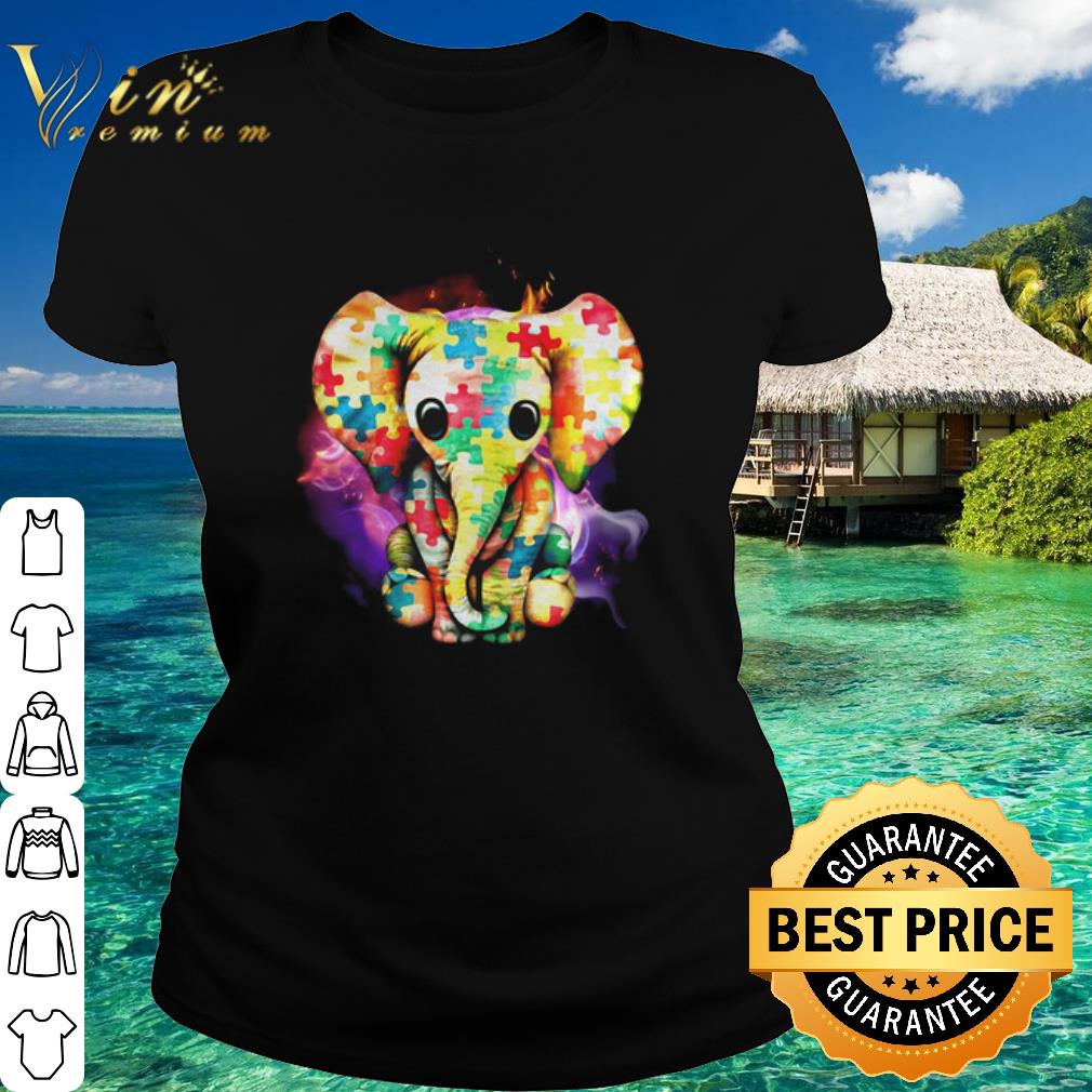 Best Elephant Autism Insert Fanciful Colors shirt