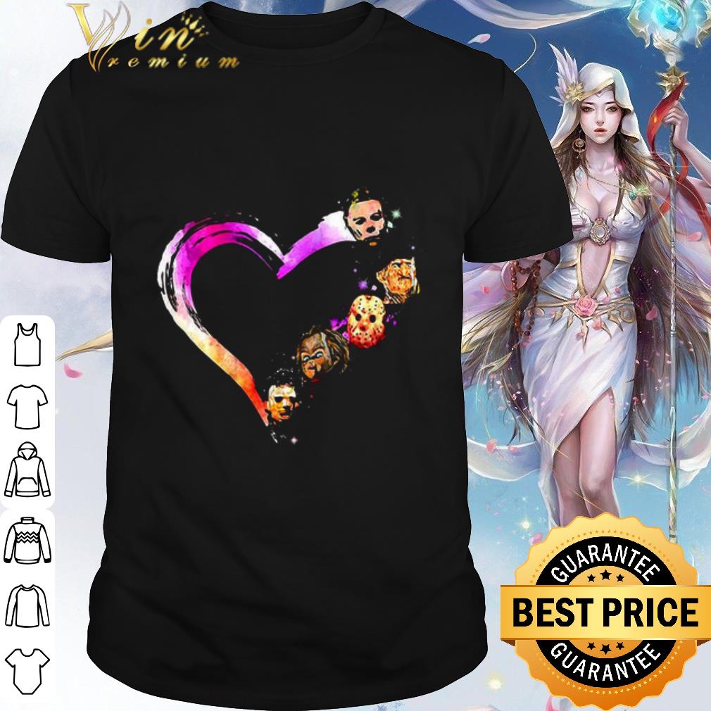 Original Halloween Horror Characters Heart shirt
