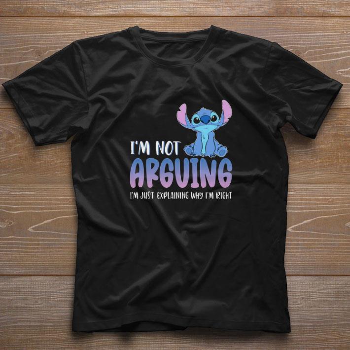 Top Disney Stitch I’m Not Arguing I’m Just Explaining Why I’m Right shirt
