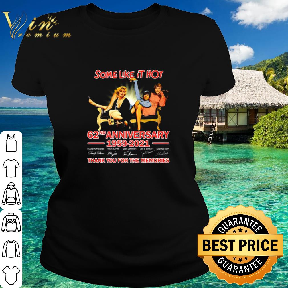 Official Some Like It Hot 62nd Anniversary 1959-2021 Signatures shirt