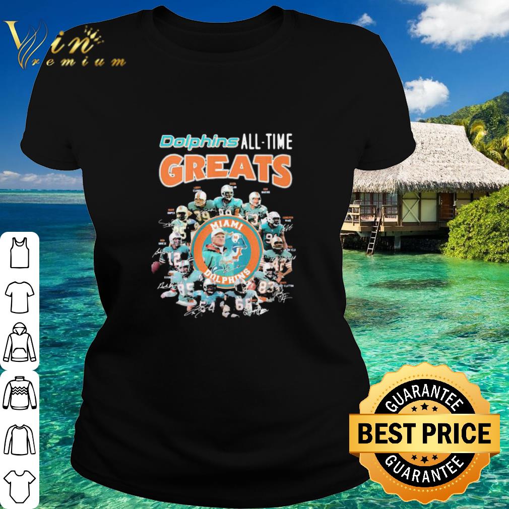 Premium Miami Dolphins All-time Greats Signatures shirt
