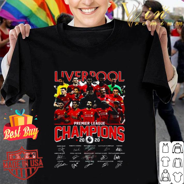 Liverpool Fc Premier League Champions 2020 Signatures shirt