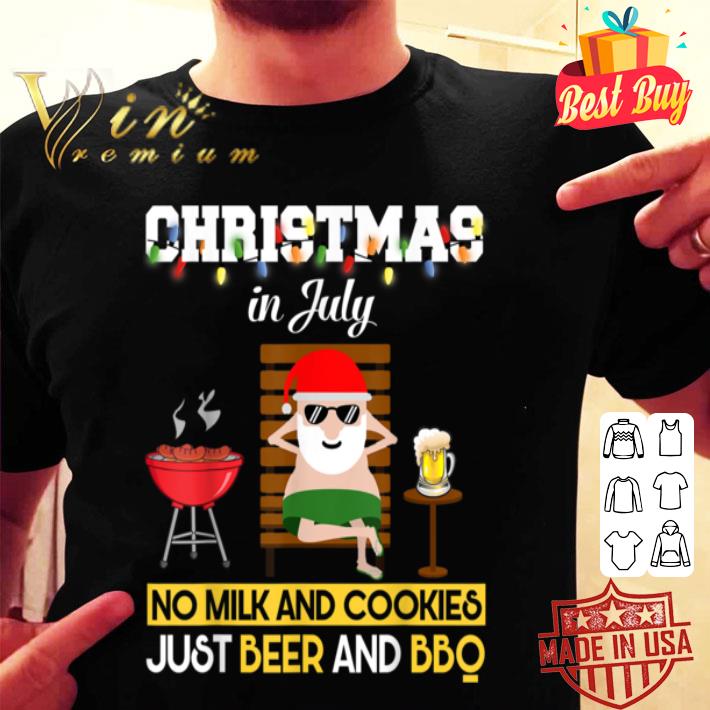 Christmas in July Santa Hawaiian Surfing Gifts Summer Surf T-Shirt