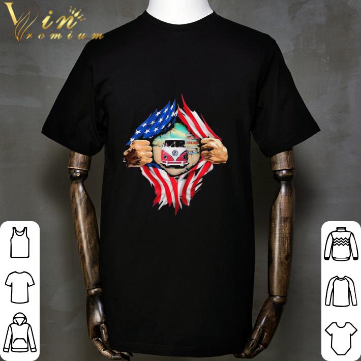 Volkswagen Bus Inside Me American flag shirt
