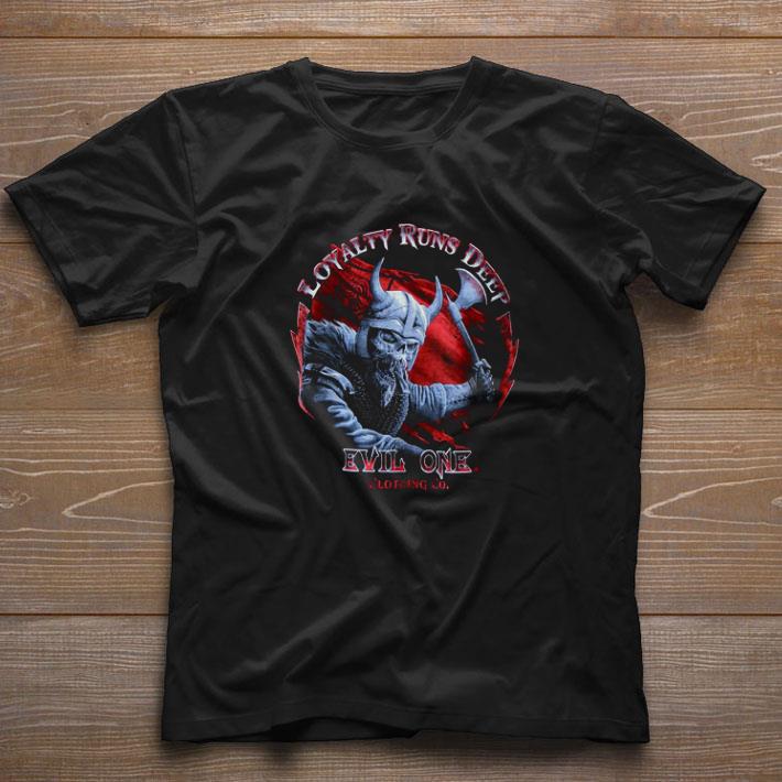 Funny Viking Loyalty Runs Deep Men’s Biker shirt