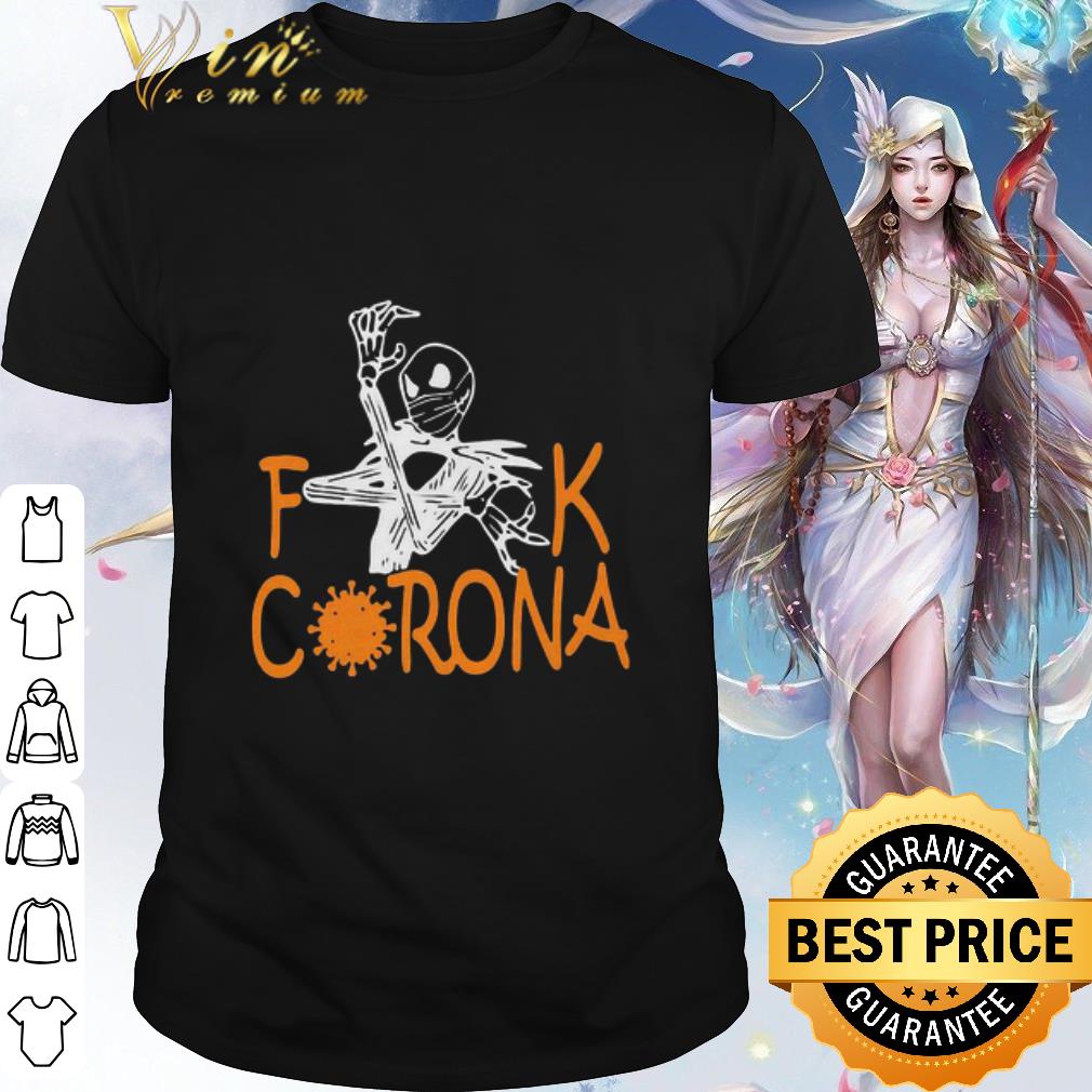 Best Jack Skellington Mask Fuck Coronavirus shirt