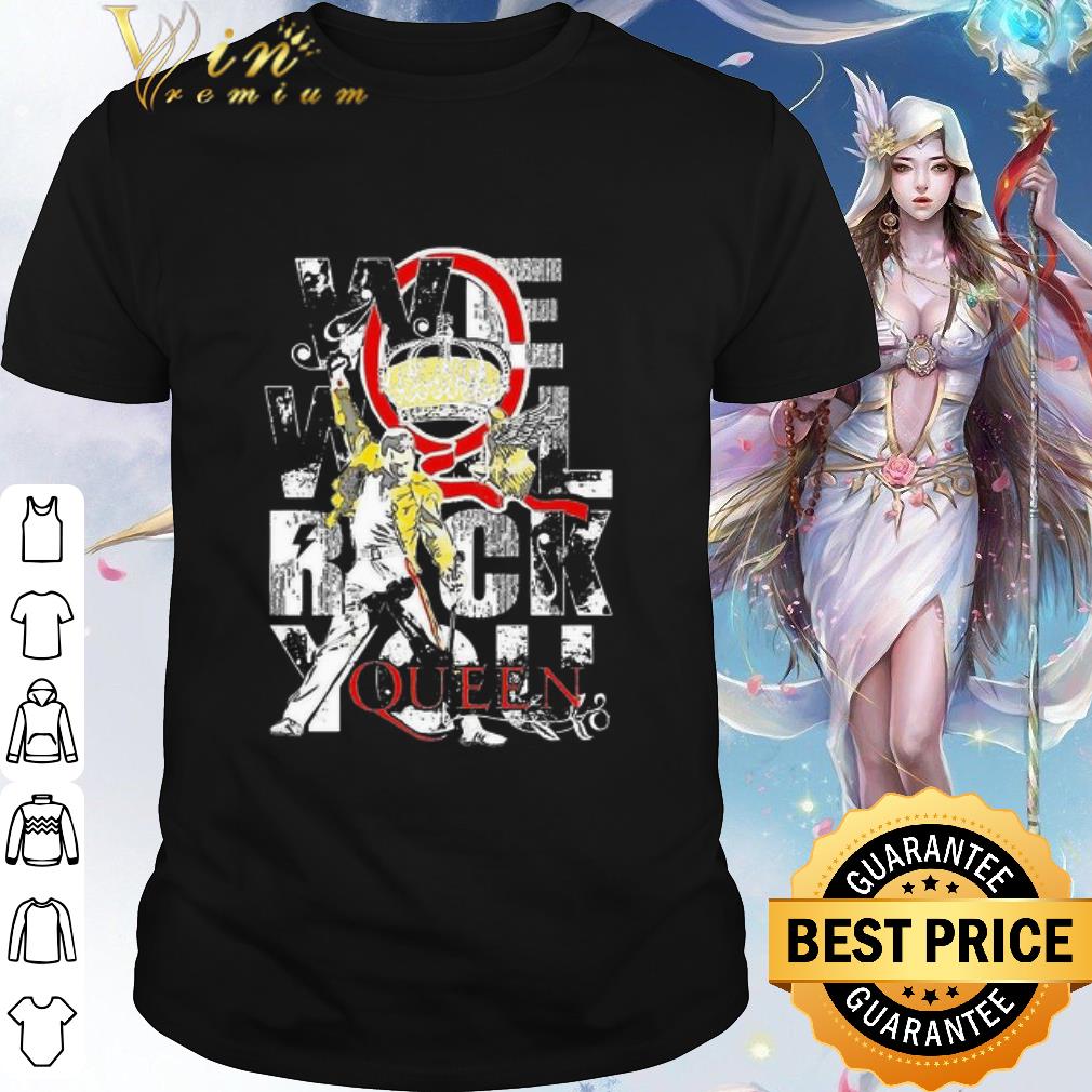 Pretty Freddie Mercury We Will Rock You Queen shirt