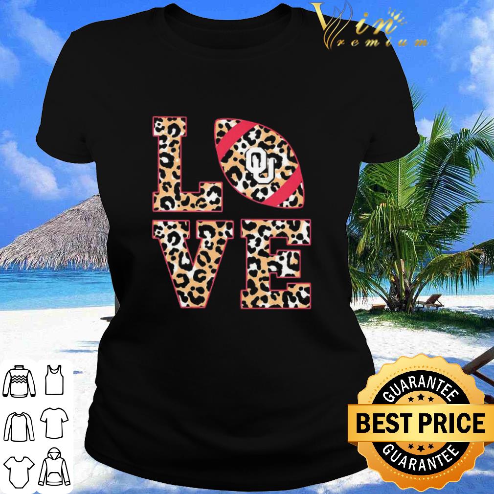 Cool Love Oklahoma Sooners Football Leopard shirt