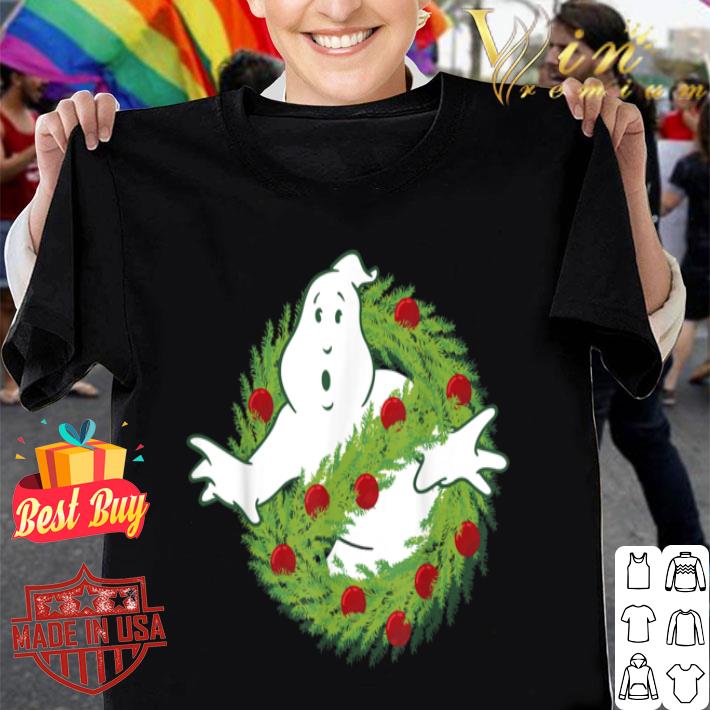 Ghostbusters Classic Logo Christmas Wreath Graphic T-Shirt