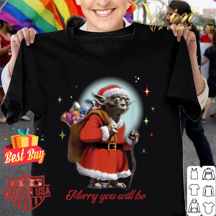 Star Wars Santa Yoda Merry You Will Be shirt
