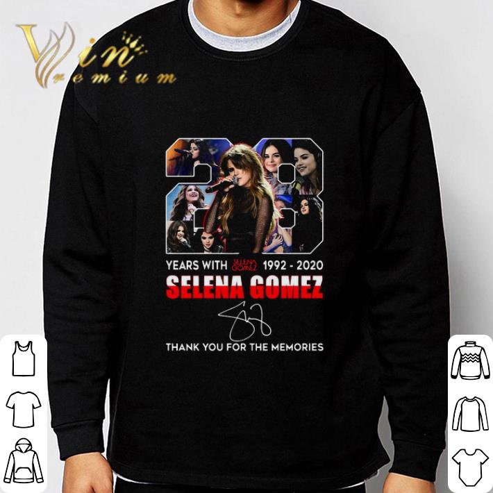 52aac622 28 years with selena gomez 1992 2020 signature shirt 4 - 28 Years With Selena Gomez 1992-2020 Signature shirt