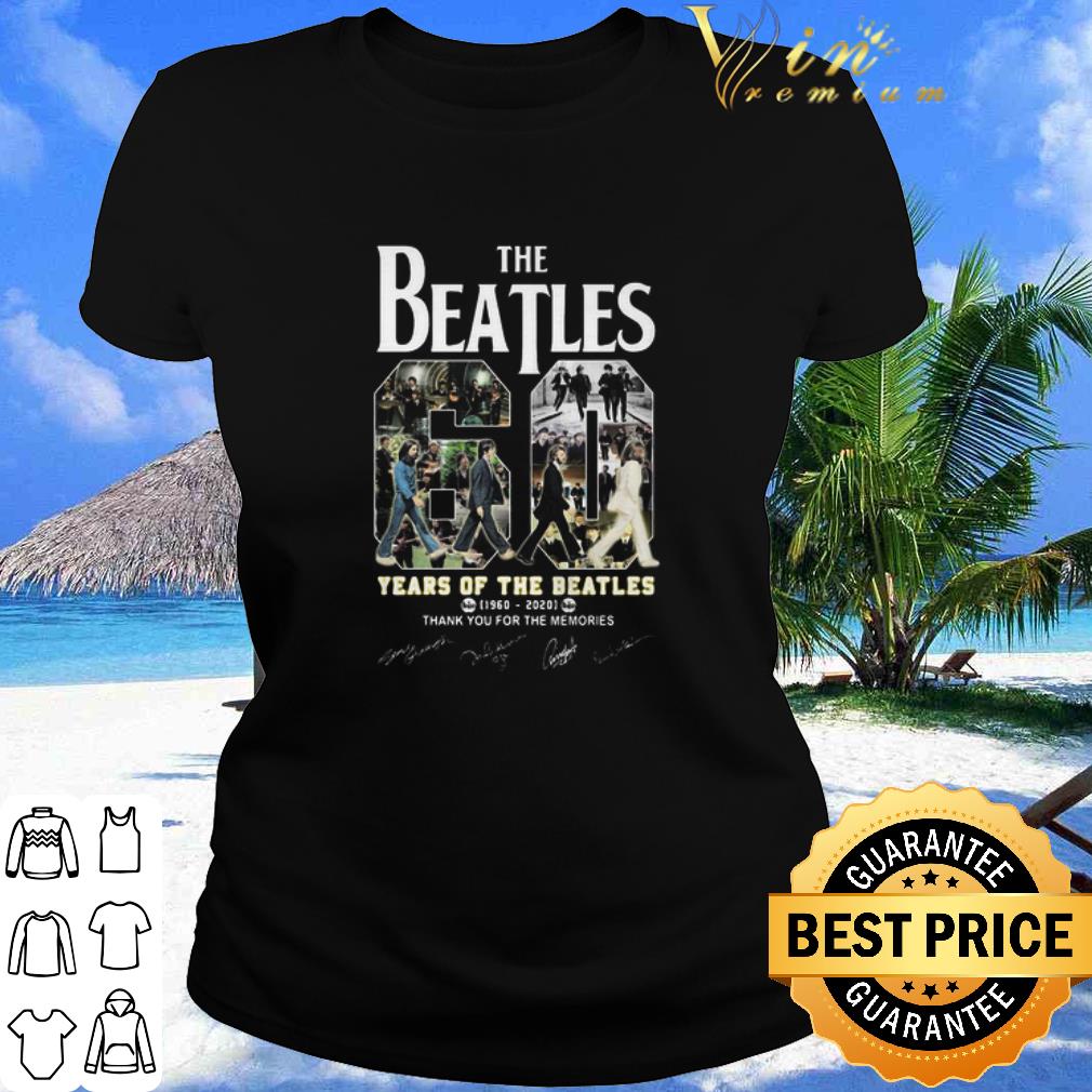 Official The Beatles 60 Years Of Operation 1960-2010 Signatures shirt