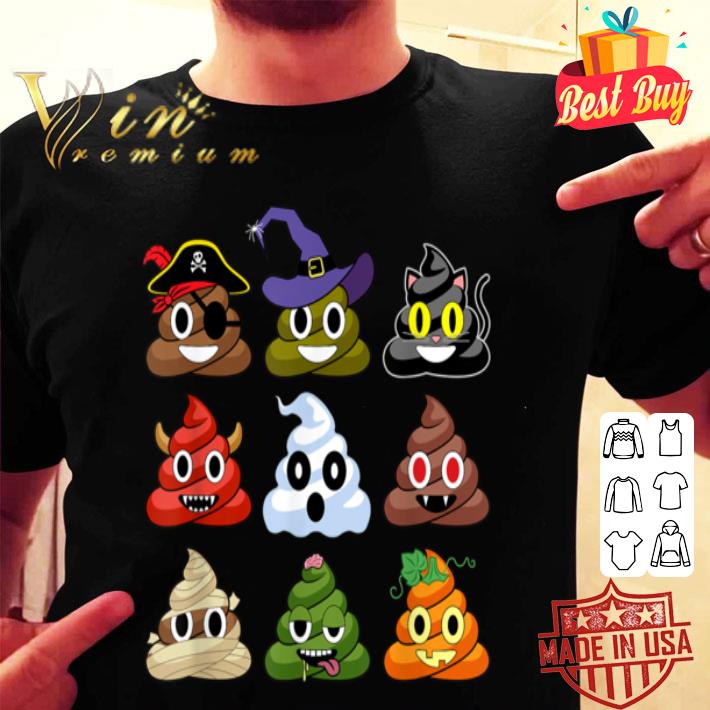 Halloween Poop Emojis Funny shirt