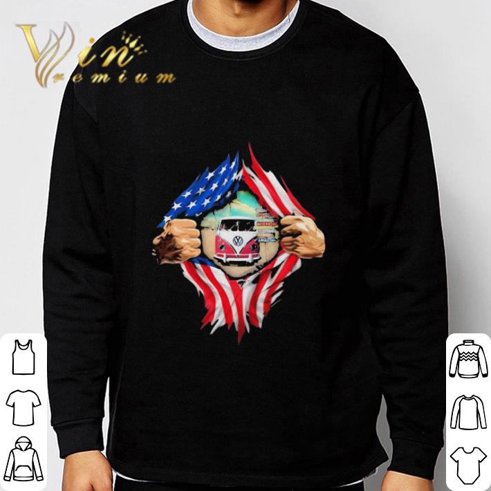 56e1b54a volkswagen bus inside me american flag shirt 4 - Volkswagen Bus Inside Me American flag shirt
