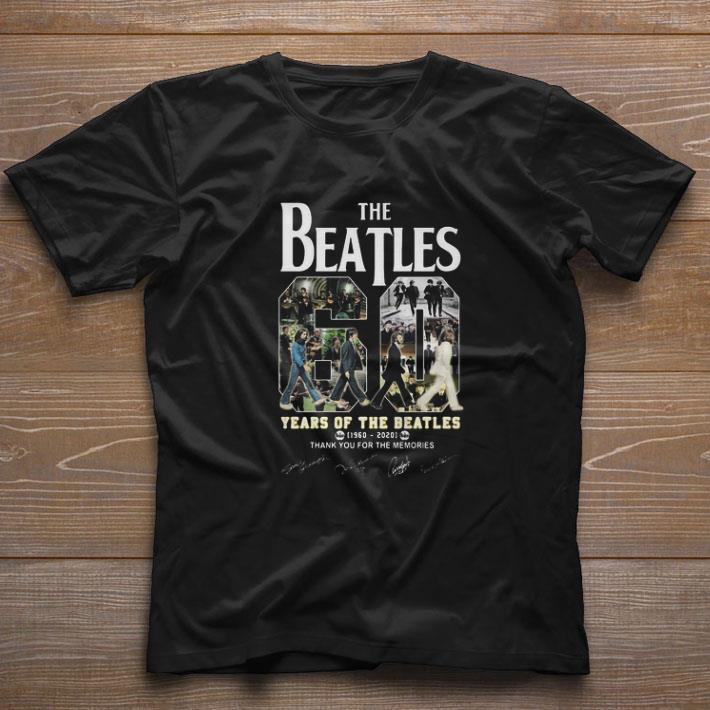 Original The Beatles 60 Years Of Operation 1960-2010 Signatures shirt