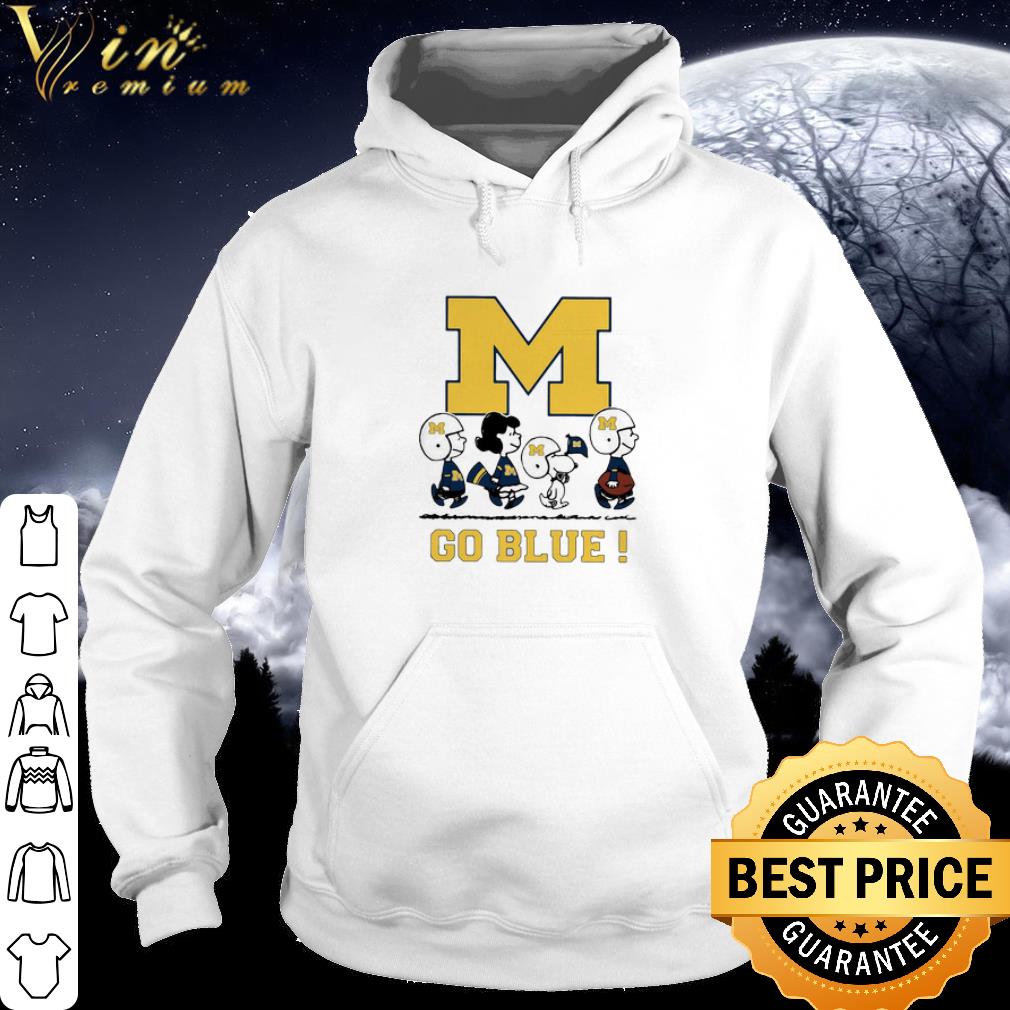 5c923f2e official the peanuts michigan wolverines go blue shirt 4 - Official The Peanuts Michigan Wolverines Go Blue shirt