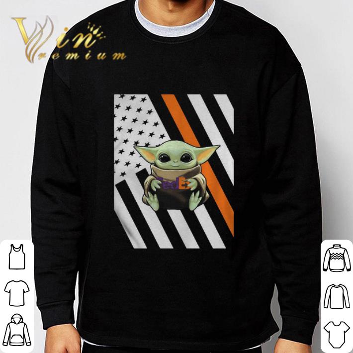 5ca2aebb baby yoda hug fedex logo american flag independence day shirt 4 - Baby Yoda Hug FedEx Logo American Flag Independence Day shirt