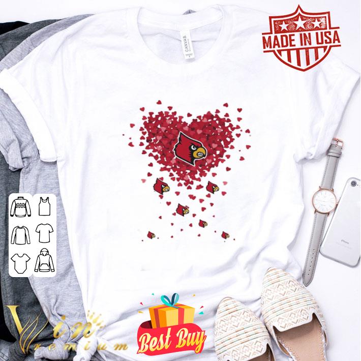 Love Arizona Cardinals Football Logo Tiny Shaped Hearts shirt