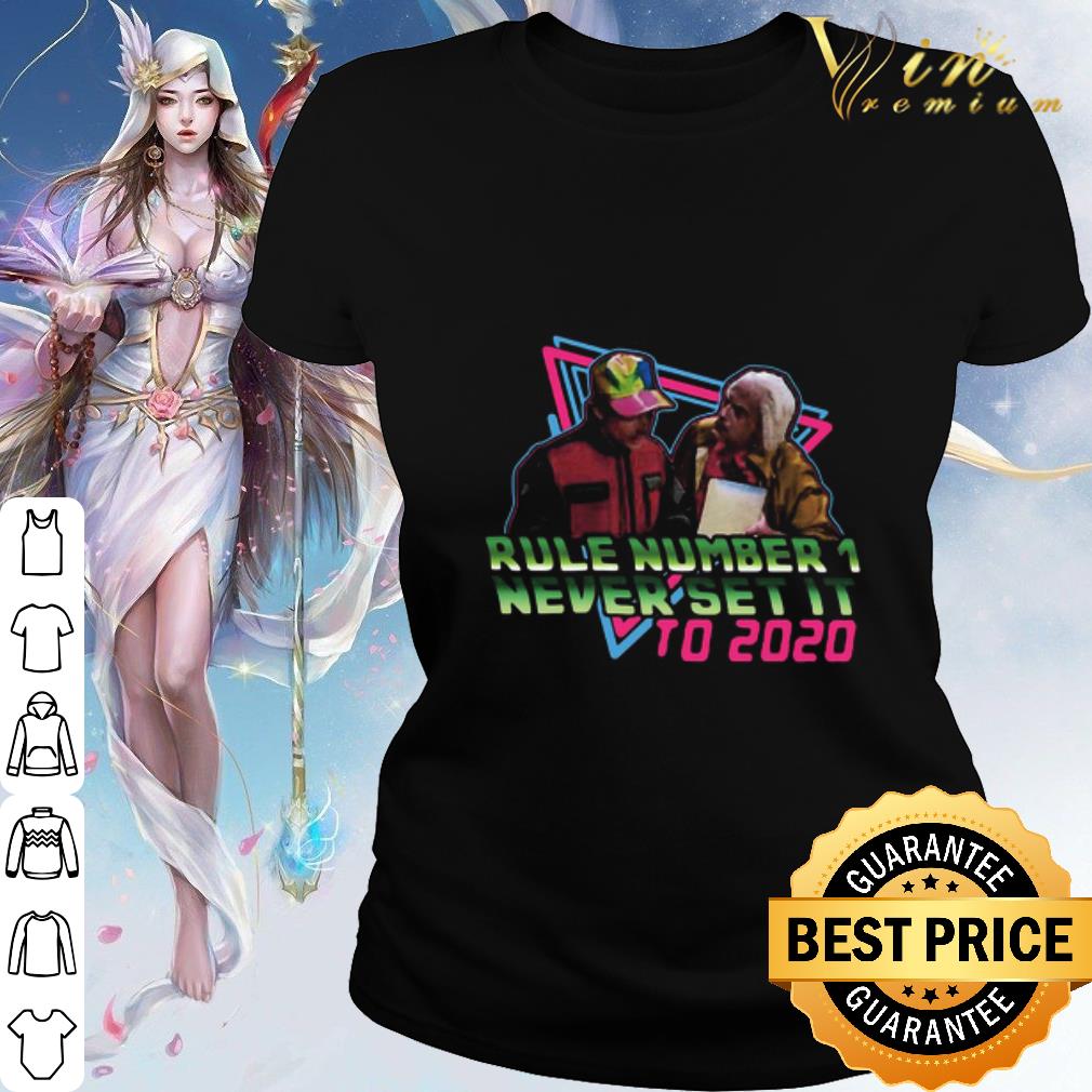 Official Rule Number 1 Never Set It To 2020 shirt