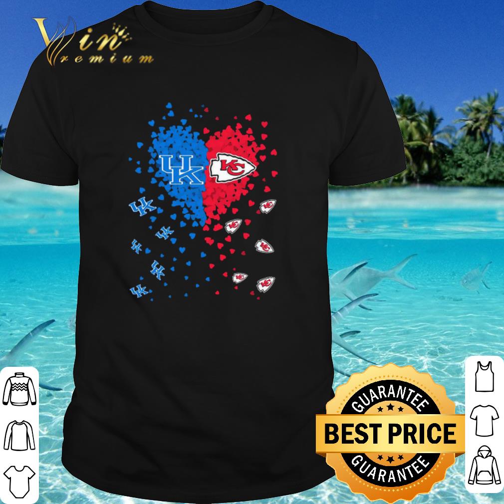 Official Kentucky Wildcats And Kansas City Chiefs Tiny Shape Hearts shirt