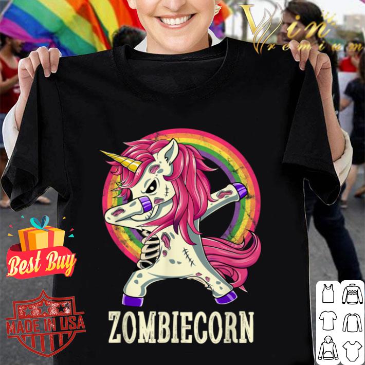 Zombiecorn Zombie Unicorn Dab Dance Halloween Gift shirt