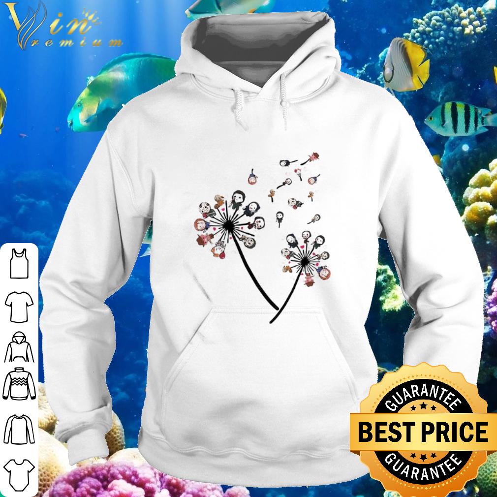 77e6d695 premium dandelion flower halloween horror characters babies shirt 4 - Premium Dandelion Flower Halloween Horror Characters Babies shirt